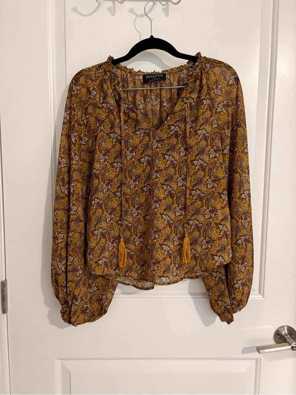 Minkpink Peasant Blouse NWOT